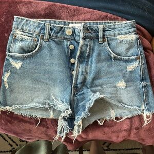 Zara denim shorts